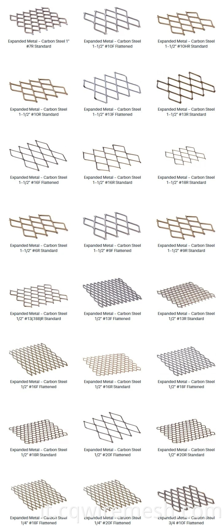 Amazon Choice China Standard Foglio in mesh metallico ad appiattire in acciaio decorativo appiattito (EM)